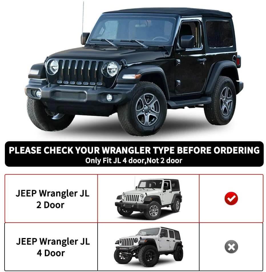 running boards for Jeep Wrangler JL 2 door