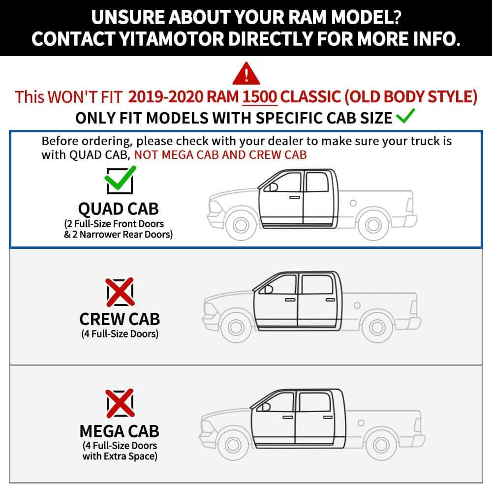 Dodge Ram running boards only for quad cab 