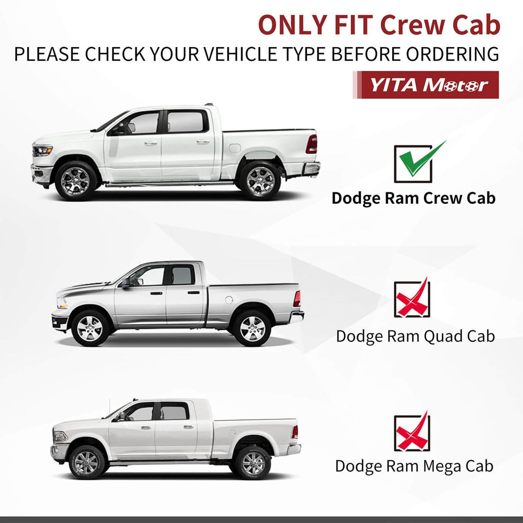 2019-2022-Dodge-RAM-1500-New-Body-running-boards-only-fit-crew-cab-YITAMOTOR