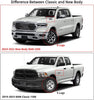 YITAMOTOR® 2009-2018 Dodge Ram 1500, 2010-2024 Ram 2500/3500 Crew Cab, estribos laterales de 6"