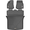YITAMOTOR® Floor Mats For 20-22 Tesla Model Y, Custom-Fit Black TPE Floor Liners 1st & 2nd Row All-Weather Protection