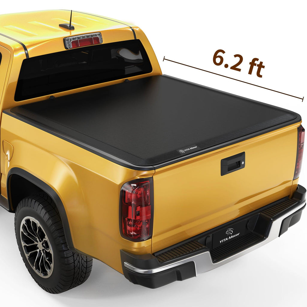 YITAMOTOR® Soft Tri-fold 2015-2023 Chevy Colorado/GMC Canyon, Fleetside 6.2 ft Bed Truck Bed Tonneau Cover