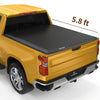 YITAMOTOR® 2019-2022 Chevy Silverado/ GMC Sierra 1500, Fleetside 5.8 ft BedSoft Tri fold Truck Bed Tonneau Cover - YITAMotor
