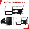 Ford F150 towing mirrors size: 12.48"x9.37"