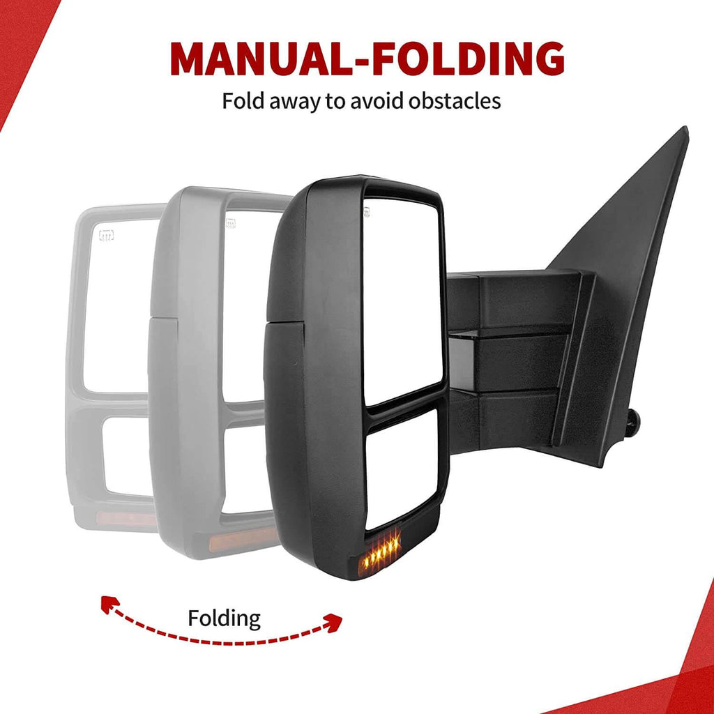 Ford F150 towing mirrors w/ manual-folding function