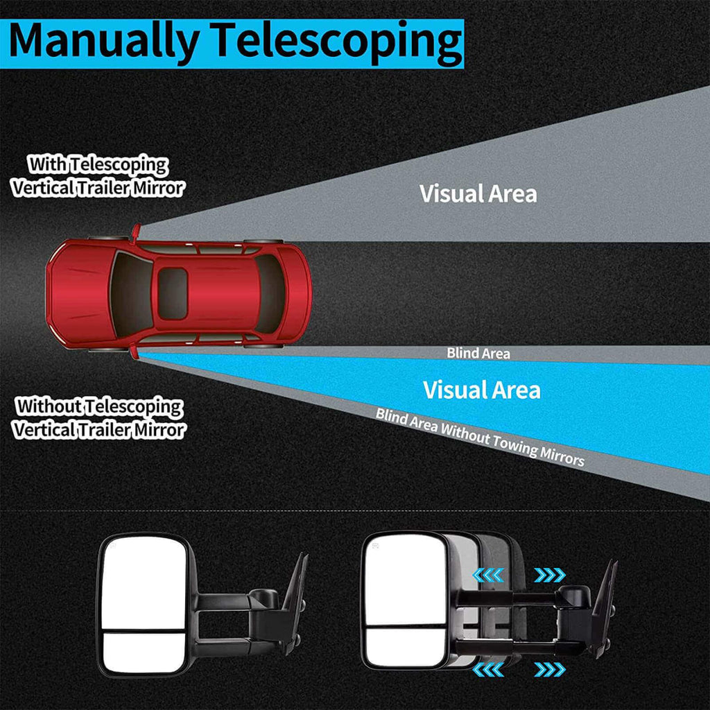 1999-2002-Chevy-Silverado-GMC-Sierra-1500-2500-3500-powered-heated-towing-mirrors-with-telescoping-function-YITAMOTOR