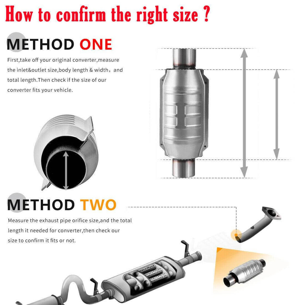 2.25" outside diameter catalytic converter exhaust pipe