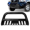 Bull Bar Compatible for 05-15 Toyota Tacoma 3" Tube Brush Push Grille Guard Front Bumper (Black) - YITAMotor