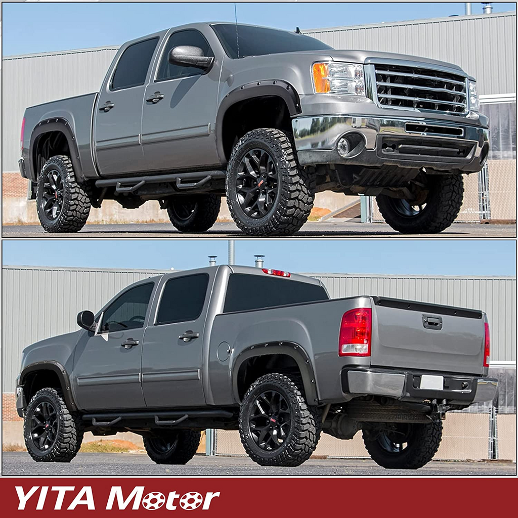 YITAMOTOR-2007-2013-GMC-Sierra-1500- Fender-Flares-look