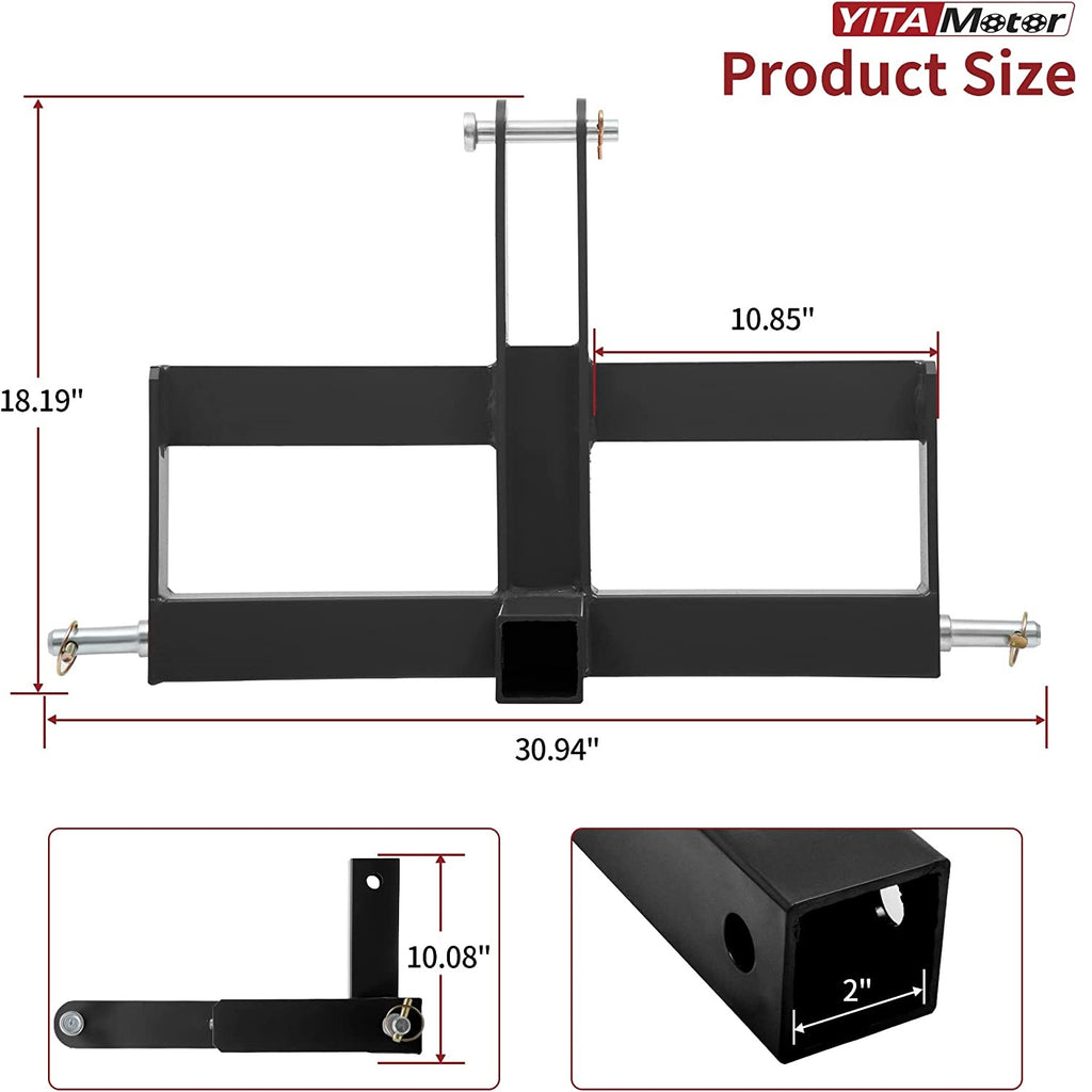 3 Point Hitch Receiver for Category 1