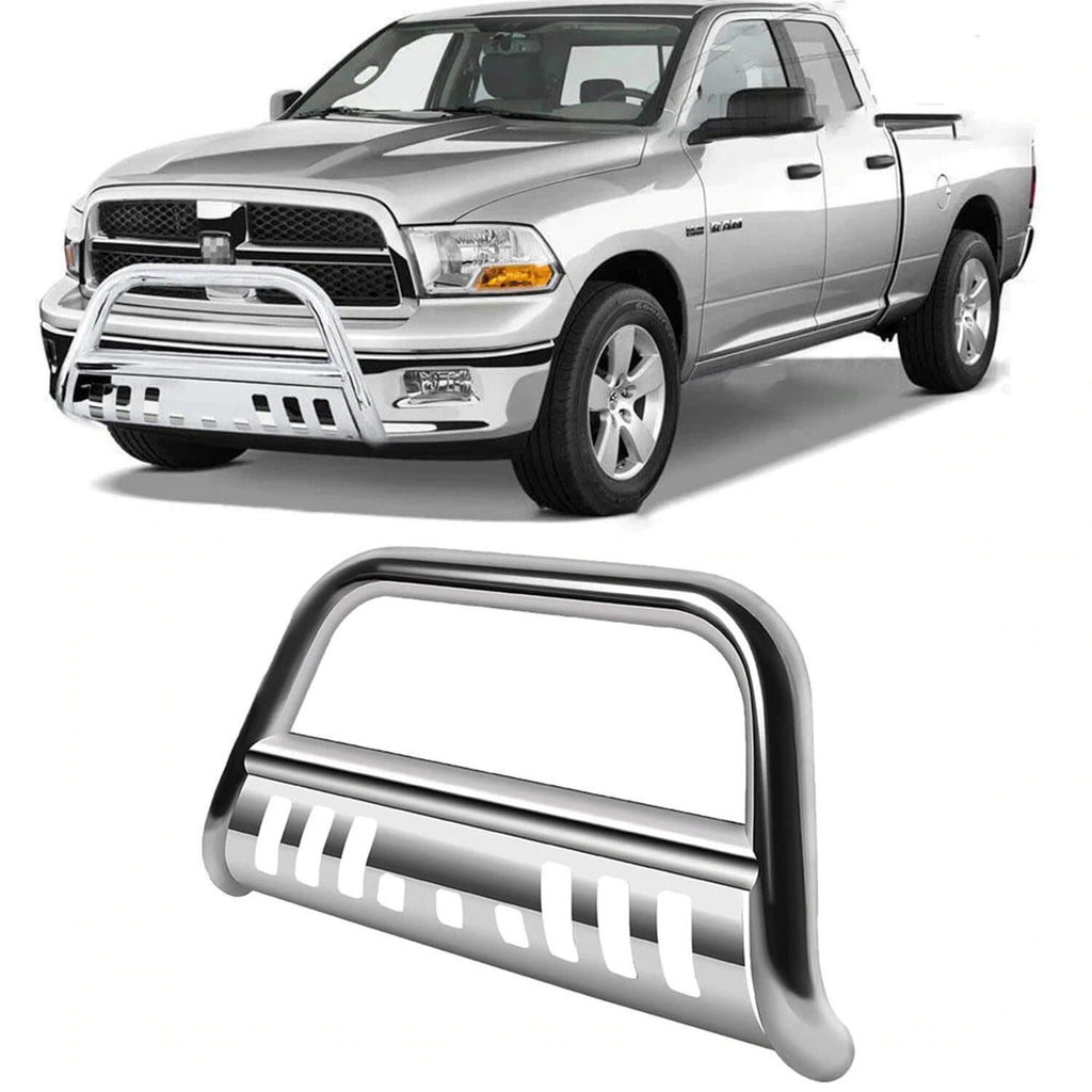 YITAMOTOR-09-18-Dodge-Ram-1500-Bull-Bar-Front-Bumper-Brush-Push-Grill-Guard-with-Skid-Plate