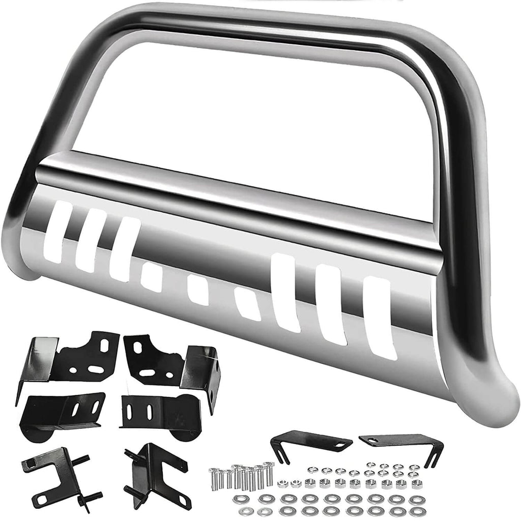 YITAMOTOR-09-18-Dodge-Ram-1500-Bull-Bar-Front-Bumper-Brush-Push-Grill-Guard-with-Skid-Plate