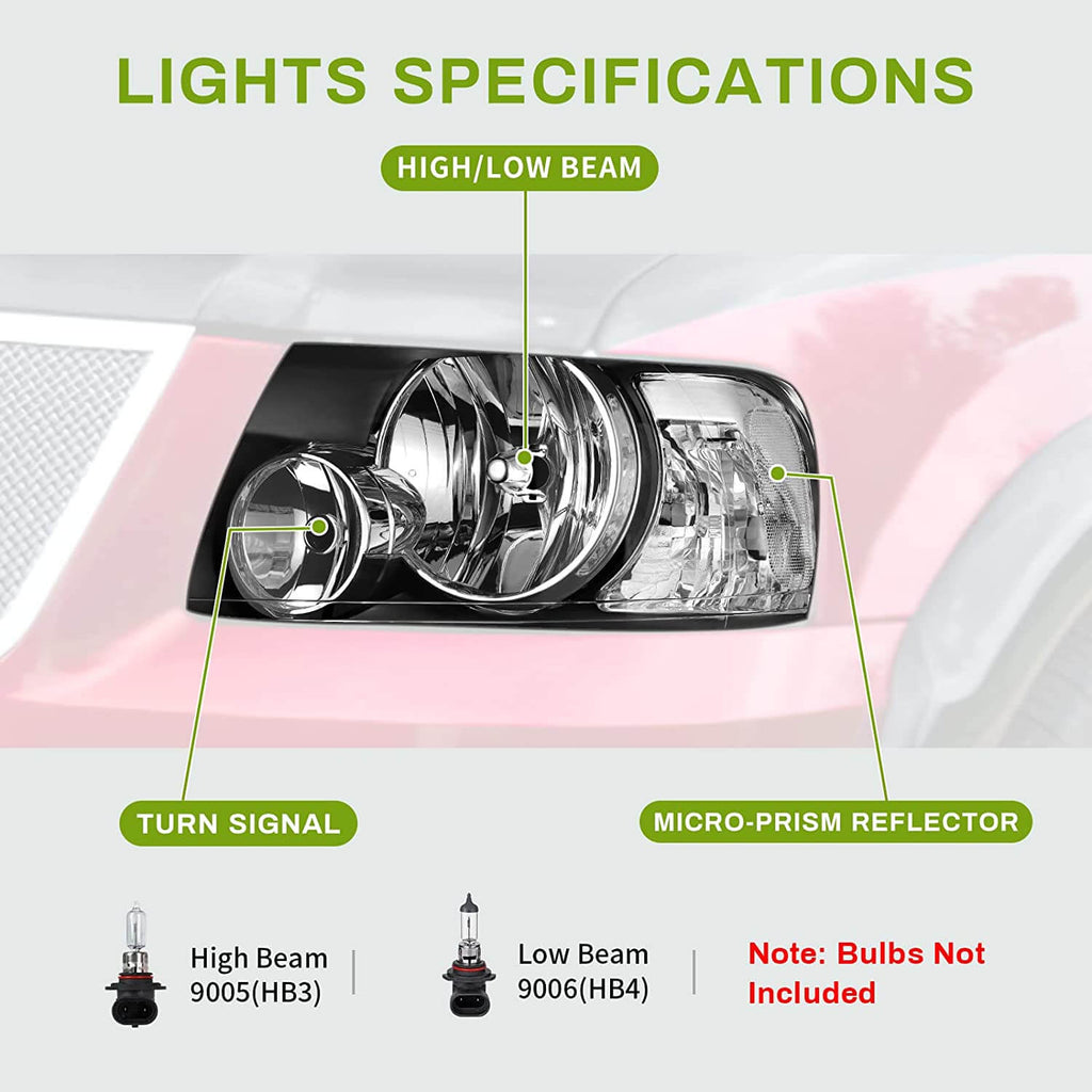 2003-2006 Ford Expedition Headlights
