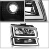 2003-2006 Chevy Silverado LED DRL Headlights + Clear Lens Taillights