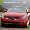YITAMOTOR® Chrome Halogen Headlights for 2007-2009 Nissan Altima 4-Door Amber Corner Signal