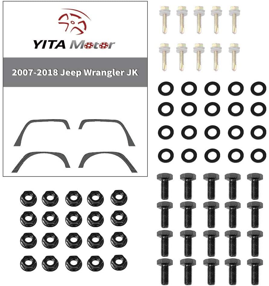 2007-2018 Jeep Wrangler JK & JKU unlimited front & rear fender flares package included 