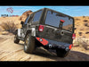YITAMOTOR® Rear Bumper 2007-2018 Jeep Wrangler JK&JKU Unlimited w/ 2" Hitch Receiver, D-Rings & Square LED Lights
