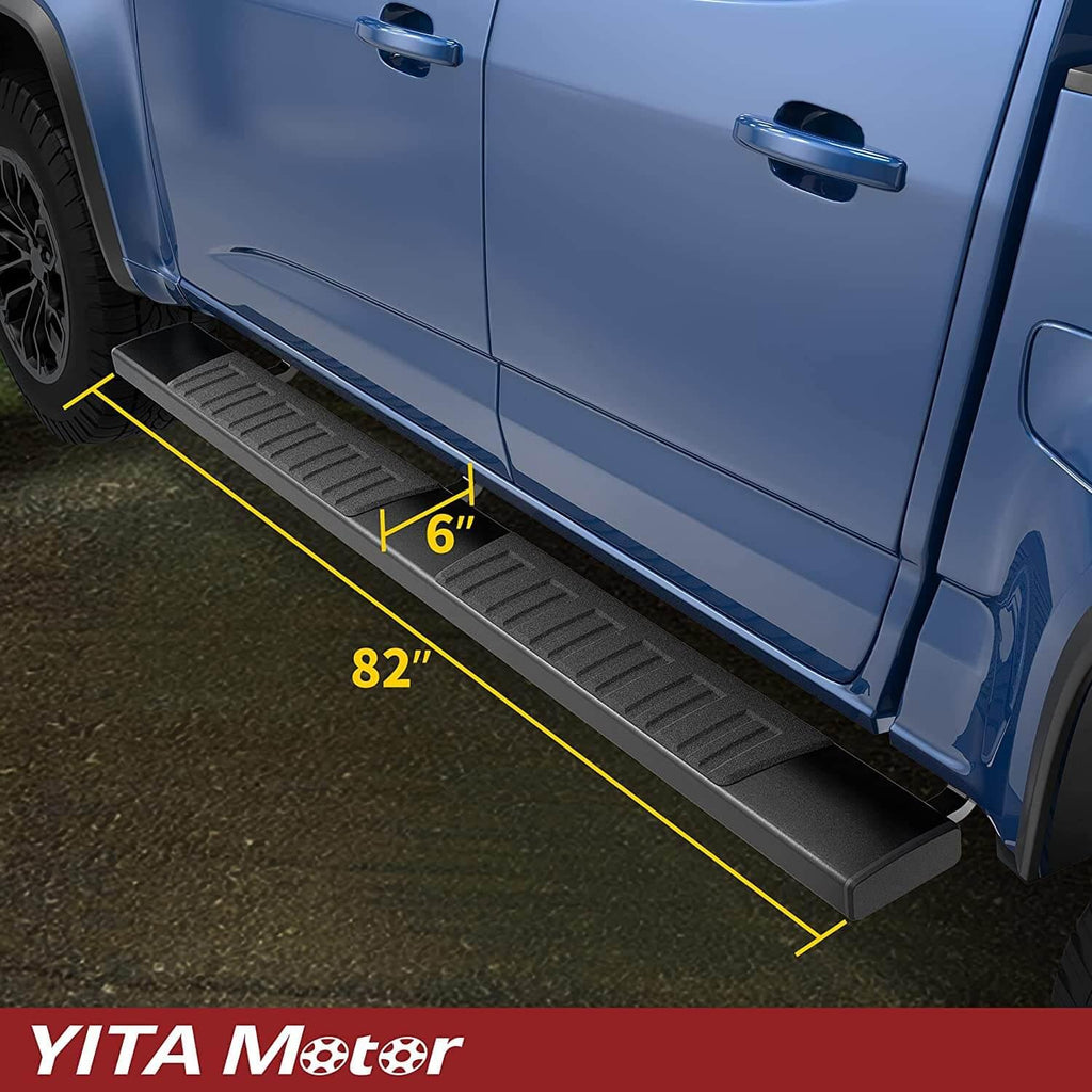 Nissan Titan running boards size: 6"x82"