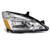 YITAMOTOR® 2003-2007 Honda Accord Headlight Assembly OE Headlamp Chrome Housing Clear Lens - YITAMotor