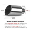 Exhaust Tip 5'' Inlet 8'' Outlet 15inch Long Chrome Stainless Steel Bolt On Diesel - YITAMotor