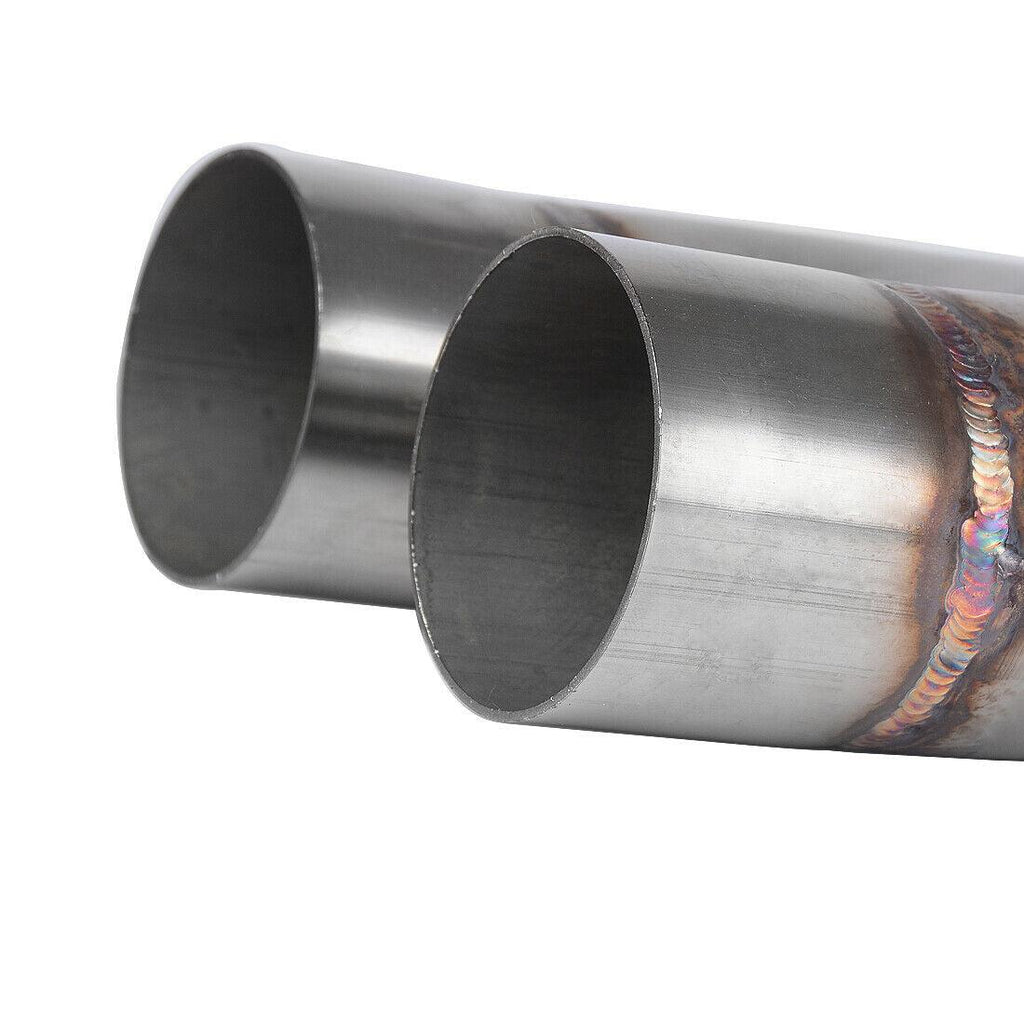 Welded X-Pipe Exhaust Tip 2.5'' Dual Inlet/2.5''inch Dual Outlet Stainless Steel - YITAMotor